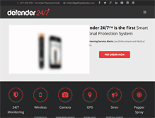 Tablet Screenshot of getthedefender.com